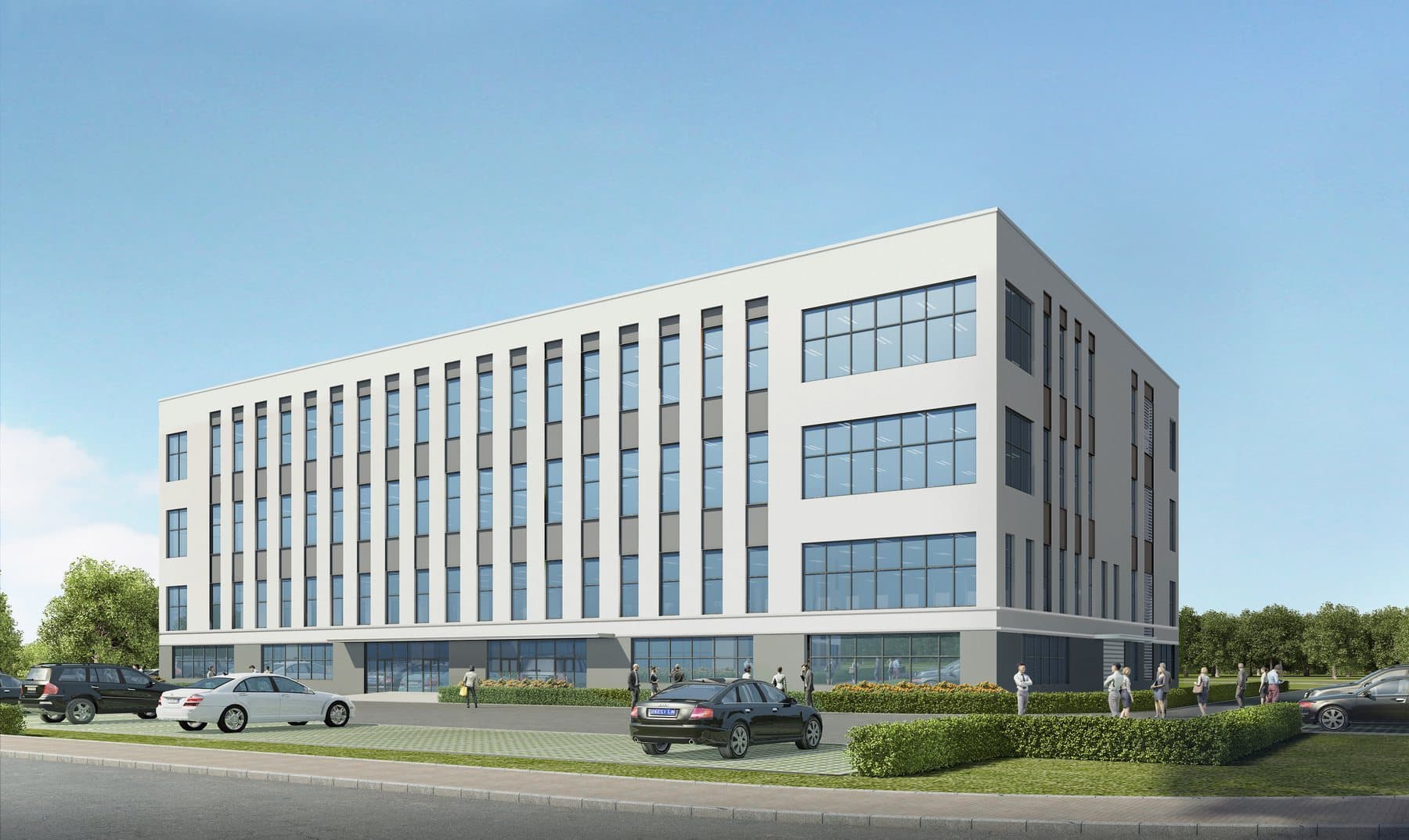 Type B Three-storey Factory效果图